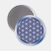 Blume von Leben/Himmel Magnet (Vorderseite/Rückseite)