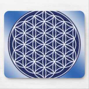 Blume von Leben/Himmel Mousepad