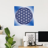 Blume von Leben/Himmel Poster (Heimbüro)