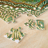 Blume von Leben-Lotos-OM-Yoga-MeditationMandala Puzzle (Seite)