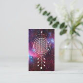 *~* Blume von Leben Nebuala Reiki Yoga-Astrologie Visitenkarte (Stehend Vorderseite)