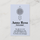 *~* Blume von Leben Nebuala Reiki Yoga-Astrologie Visitenkarte (Rückseite)