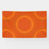 Blume von Leben - Sonne - nahtloses Muster 1 Banner (Horizontal)