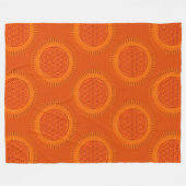 Blume von Leben - Sonne - nahtloses Muster 1 Fleecedecke (Vorderseite (Horizontal))