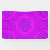 Blume von Leben - Sonne - nahtloses Muster 3 Banner (Horizontal)