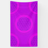 Blume von Leben - Sonne - nahtloses Muster 3 Banner (Vertikal)