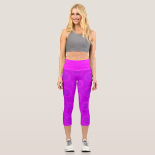 Blume von Leben - Sonne - nahtloses Muster 3 Capri Leggings