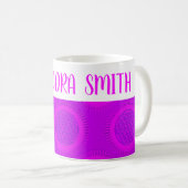 Blume von Leben - Sonne - nahtloses Muster 3 Kaffeetasse (VorderseiteRechts)