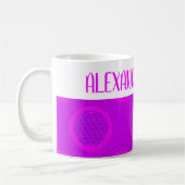 Blume von Leben - Sonne - nahtloses Muster 3 Kaffeetasse (Links)