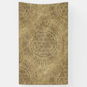Blume von Leben - Sonne - nahtloses Muster 4 Banner (Vertikal)