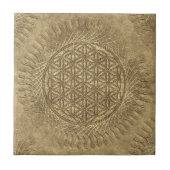 Blume von Leben - Sonne - nahtloses Muster 4 Fliese (Vorderseite)