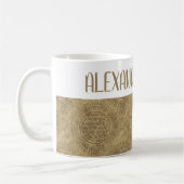 Blume von Leben - Sonne - nahtloses Muster 4 Kaffeetasse (Links)
