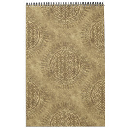 Blume von Leben - Sonne - nahtloses Muster 4 Kalender