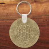 Blume von Leben - Sonne - nahtloses Muster 4 Schlüsselanhänger (Vorderseite)