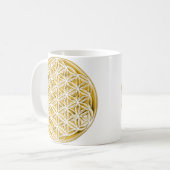 Blume von Lebendgold Kaffeetasse (Vorderseite Links)