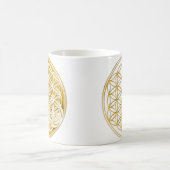 Blume von Lebendgold Kaffeetasse (Mittel)