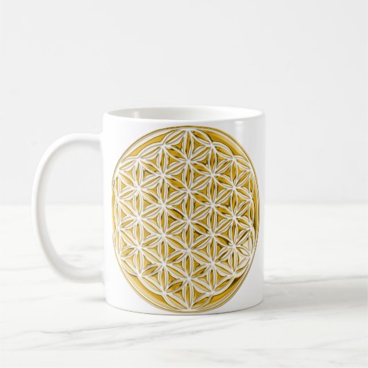 Blume von Lebendgold Kaffeetasse (Links)