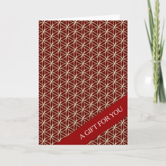 BLUME von LEBENSMITTELN - Goldmuster Karte (Vorderseite)
