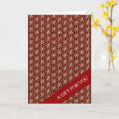 BLUME von LEBENSMITTELN - Goldmuster Karte (Gelbe Blume)