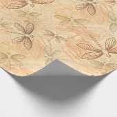 Blume von Libellen-Libellen Geschenkpapier (Ecke)