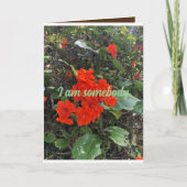 Blume von Liebe von jemandem, der sich interessier Karte (Vorderseite)