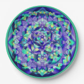 Blume von Life Blue und Aquamarin Paper Teller (Vorderseite)