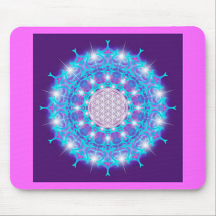 BLUME VON LIFE/Blume DES Lebens hat Mandala in der Mousepad