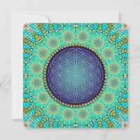 Blume von Life Bohemisch Gold Blue & Green