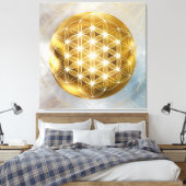 Blume von Life Canva Print Leinwanddruck (Insitu (Schlafzimmer))