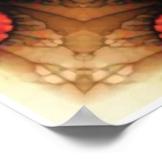 Blume von Life Mandala 2 Poster (Ecke)