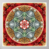 Blume von Life Mandala 2 Poster (Vorne)