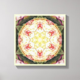 Blume von Life Mandala 6 Wrapped Canvas Print Leinwanddruck