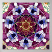 Blume von Life Mandala 8 Poster (Vorne)