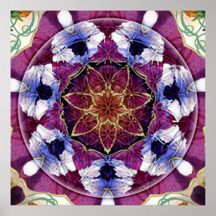 Blume von Life Mandala 8 Poster