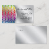 Blume von Life Nature Business Card Silver Visitenkarte (Vorne/Hinten)