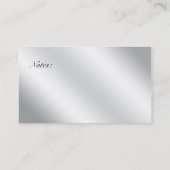 Blume von Life Nature Business Card Silver Visitenkarte (Rückseite)