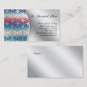 Blume von Life Nature Business Card Silver Visitenkarte (Vorne/Hinten)