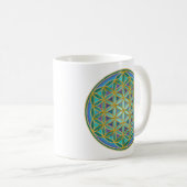 BLUME von LIFE - Sacred Geometrie Design 1 Kaffeetasse (VorderseiteRechts)