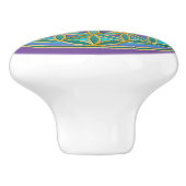 BLUME von LIFE - Sacred Geometrie Design 1 Keramikknauf (Seitenansicht)