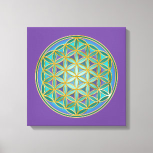 BLUME von LIFE - Sacred Geometrie Design 1 Leinwanddruck