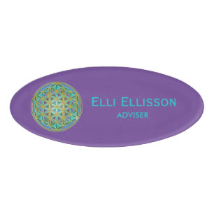 BLUME von LIFE - Sacred Geometrie Design 1 Namenschild