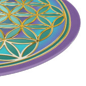 BLUME von LIFE - Sacred Geometrie Design 1 Schneidebrett (Ecke)