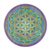BLUME von LIFE - Sacred Geometrie Design 1 Schneidebrett (Vorderseite)