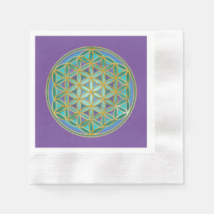 BLUME von LIFE - Sacred Geometrie Design 1 Serviette