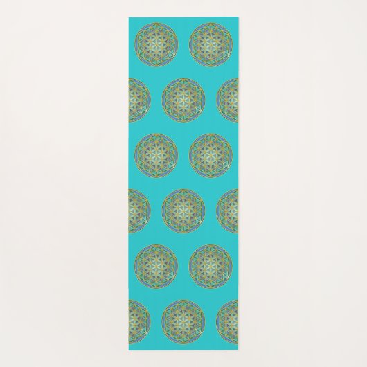 BLUME von LIFE - Sacred Geometrie Design 1 Yogamatte (Rückseite)