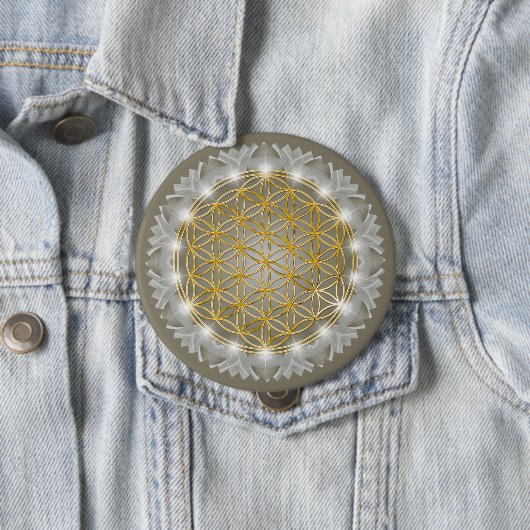 BLUME von LIFE - Sacred Geometrie Light 1 Button (Beispiel)