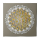 BLUME von LIFE - Sacred Geometrie Light 1 Fliese (Vorderseite)