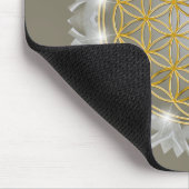 BLUME von LIFE - Sacred Geometrie Light 1 Mousepad (Ecke)