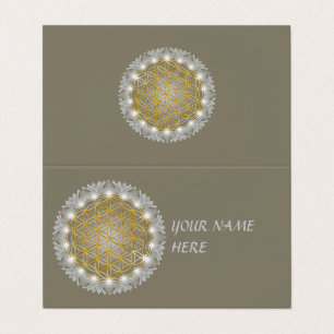 BLUME von LIFE - Sacred Geometrie Light 1 Visitenkarten