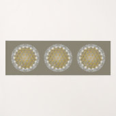 BLUME von LIFE - Sacred Geometrie Light 1 Yogamatte (Vorderseite (Horizontal))